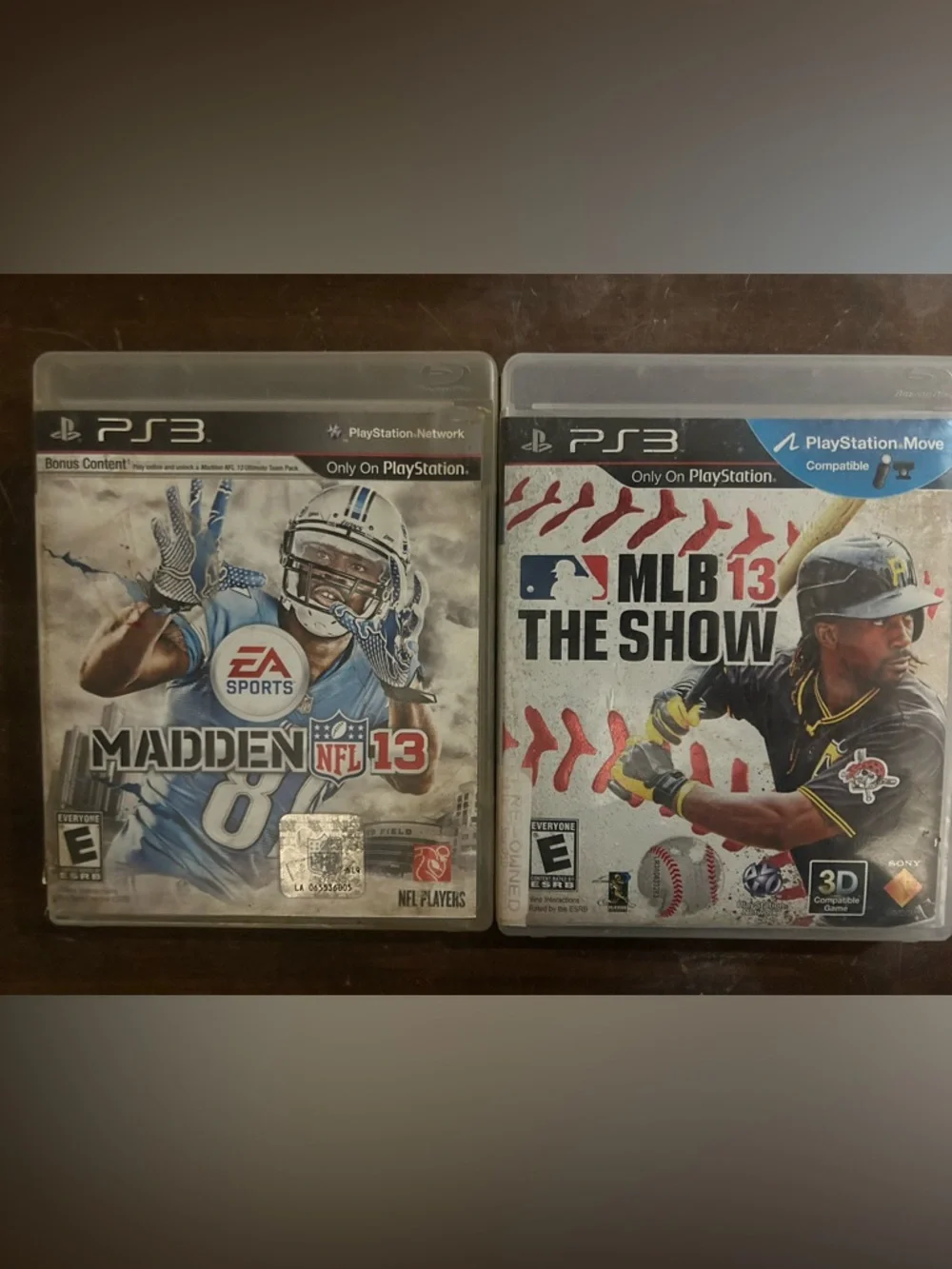 Pre-Owned Madden NFL 13 & MLB 13 The Show Video Games for Sony PlayStation 3 PS3